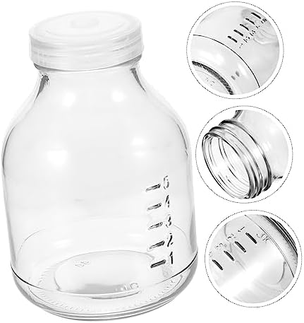 3pcs Glass Mushroom Growth Jar with Lid 650ml Xmas - Image 3
