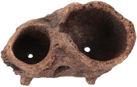 Milisten Vintage Cement Tree Stump Planter Retro Decorative Pot for Plants by Milisten