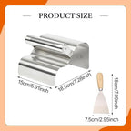 Landscape Curb Trowel, Stainless Steel Concrete Curbing Tool with Handle, Wave Edge for Garden Lawn Edging - Image 2