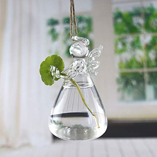 Sziqiqi Glass Guardian Angel Hanging Bud Vase, Plant Containers, 12Pcs - Image 4