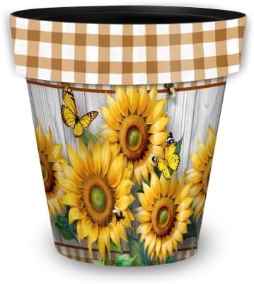 Briarwood Lane Summer Planter 11.75 x 11 x 11 Sunflower Duo Medium by BriarwoodLane