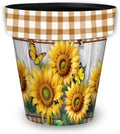 Briarwood Lane Summer Planter 11.75 x 11 x 11 Sunflower Duo Medium by BriarwoodLane