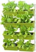 8 Pockets Vertical Garden Planter, Wall Mounted Plant Holder, Home Plastic Flower Beds, Hanging Pocket for Patio Outdoor Decor Balcony Plant Vegetable Fruit Flowerpot by Unknown