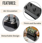 LaLaGreen Deck Railing Planter Boxes (16in, 4 Pack) Outdoor Flower Plants - Image 4