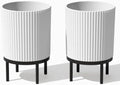 Veradek Demi Series Raised Planter - Round Planter with Stand by VeradekOutdoor