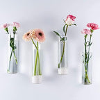Kingbuy Wall Planter Terrariums Propagation Stations - 2 Cylinder Shaped and 2 Egg Shaped Glass Vases - Image 5