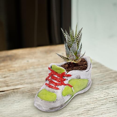 SEWACC Creative Shoe Shape Plant Pot 3 Piece Ceramic Drainage Hole Planter - Image 2