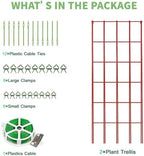 DoCred 39.4" H Cucumber Trellis, 2 Pack Foldable A Frame Garden Trellis - Image 5
