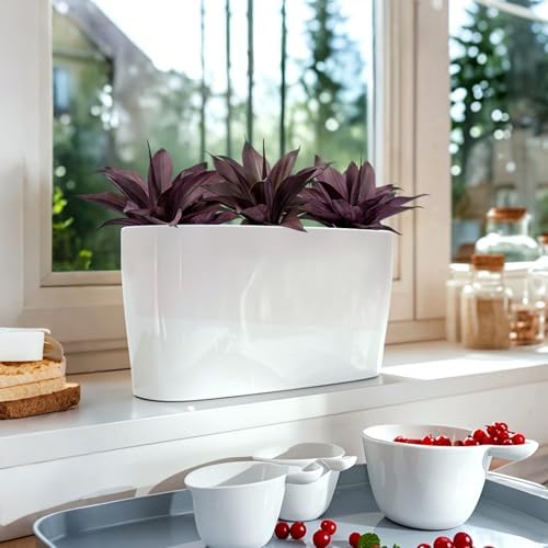 Ttranewsoo Fake Plants Artificial Agave Plants Indoor, UV Resistant Fake Agave Planters Outdoor Decorating Artificial Plants for Outdoors Decor Agave 2 Pack Spring Decorations for Home, 12.6' Purple - Image 3