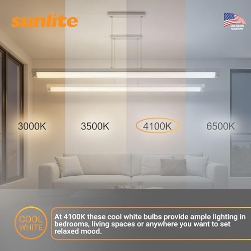 Sunlite 30410 F24T5/841/HO 2 Foot T5 Linear Fluorescent Lamp, 24 Watts, 1800 Lumens, 4100K Cool White, Miniature G5 Bi-Pin Base, ROHS Compliant, High Performance Straight Tube, 40 Pack - Image 7