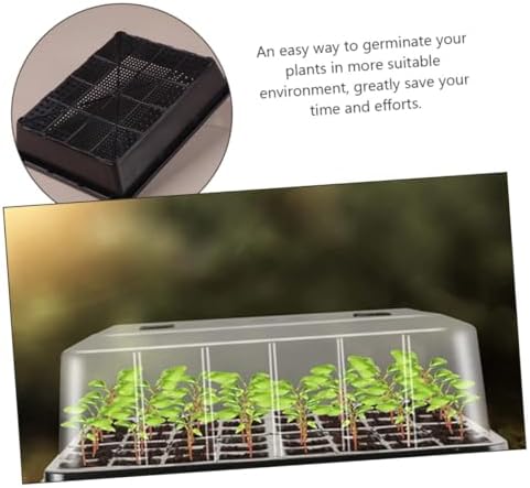 Seed Starter Tray with Plant Humidity Dome Seedling Growing Tray Set for Indoor Gardening for Seed Planting and Nursery Use - Image 7