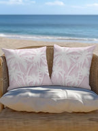 Tropical Palm Tree 16x16 Waterproof Outdoor Throw Pillows Set of 2 with Inserts, Vintage Lavender Exotic Botanical Plants Patio Decorative Cushions for Outdoor Furniture Sofa Porch Balcony - Image 6