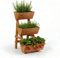 3-Tier Vertical Wooden Raised Garden Bed, Garden Planter Box, Small-Brown by Unknown