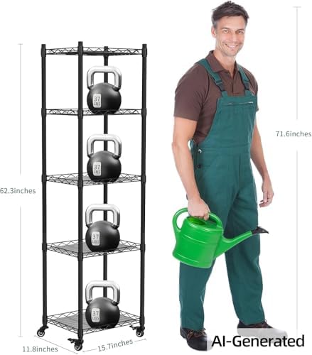 Indoor Greenhouse with Grow Lights 40W , 15.7" L×11.8" W×62.3" H - Image 6