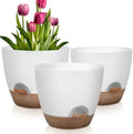 QRRICA 12/10/9 Inch Self Watering Pots for Indoor/Outdoor Plants by QRRICA