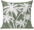 Outdoor Pillow Waterproof 1 Pack, Tropical Palm Tree Patio Throw Pillows for Couch Bed Sofa with Insert, Vintage Moss Green Exotic Botanical Plants Decorative Reading/Camping Pillow Set 18x18 Inch by Unknown