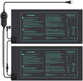 LUXBIRD 2 Pack Seedling Heat Mats with Digital Thermostat Controller, 10" x 20.75" 30W for Seed Starting, Germination, Hydroponics, Brewing, Breeding, Greenhouses (LB-HT02) by Luxbird