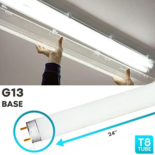 LUXRITE F17T8/835 17W 24 Inch T8 Fluorescent Tube Light Bulb, 3500K 30-Pack - Image 3