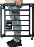 22" Metal Plant Caddy with Wheels Heavy Duty,600Lbs Large Rolling Plant Stand,Square Plant Dolly with Industrial Casters,Rust-Proof Plant Rollers for Large Planters,Pots,1 Pack by Hongsane