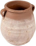 Creative Co-Op Large Orange & Whitewashed Terracotta Urn by Unknown