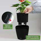 Dexceder 9x8 Self Watering Planter (Black High Gloss) - Image 4