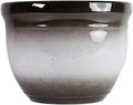 Gardener Select (MRR15-216 Large Round Planter - Modern Indoor & Outdoor Decorative Flower Pot/Box (15 Inch, Gradient Brown to White Specks) by GardenerSelect