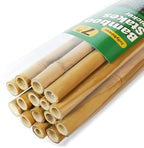 Jollybower 15pcs 3/4" D Thicker Heavy Duty Bamboo Stakes, 7FT Plant Stakes, Natural Garden Stakes for Tomato, Bean, Flowers,Trees Potted and Climbing Plant Support by Jollybower