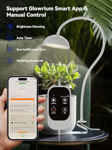 GLOWRIUM Smart Grow Lights for Indoor Plants,Full Spectrum Desk Plant Light - Image 2