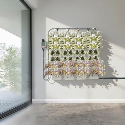 56 Pockets Living Wall Planter, Self Watering Wall Planter, Wall Mounted Planters, for Indoor Outdoor Balcony, Grow Herbs Vegetables Flowers - Image 2
