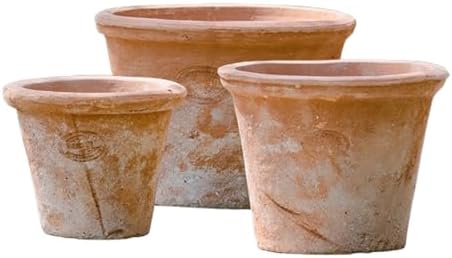 2/3 Pack Terracotta Planter, Breathable Clay Flower Pots, Red Clay Terracotta Plant Pots with Drainage, Indoor Outdoor Terracotta Flower Pot for Home Garden Plant Planting/12+16+20Cm by Unknown