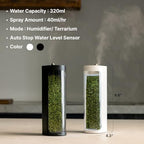 Moss Air – Living Moss Terrarium Humidifier | Soothing Mist Fountain & Ambient Light | Zen Desk Decor, Aesthetic Room Decor | Portable & Whisper-Quiet - Image 6