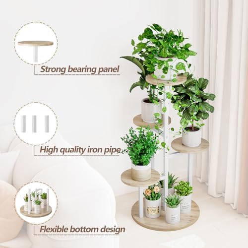 INGIORDAR 5 Tier Plant Stand Indoor Corner Tiered Holder Shelf Display Rack - Image 5