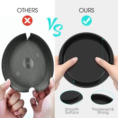 6 Pack Plant Saucer 12 14 16 18 20 22 Inch Plastic Plant Tray, Sturdy and Durable Flower Pot Container Accessories Plant Pot Saucers for Indoor and Outdoor (16 Inch, Black) - Image 3
