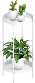 2 Tier Plant Stand Indoor Outdoor - 10.5in Width 24in Tall Flower Pot Rack by OVICAR