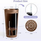 24in Tall Self-Watering Planters Set of 2, Brown - Image 4