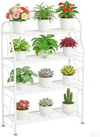 SORCEDAS Plant Stand Outdoor Indoor 4 Tier Metal Corner Flower Shelf by SpecialYourHome