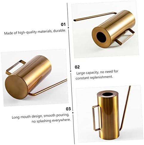 POPETPOP Large Capacity Stainless Steel Watering Can Spray Bottle for Plants Indoor - Image 4