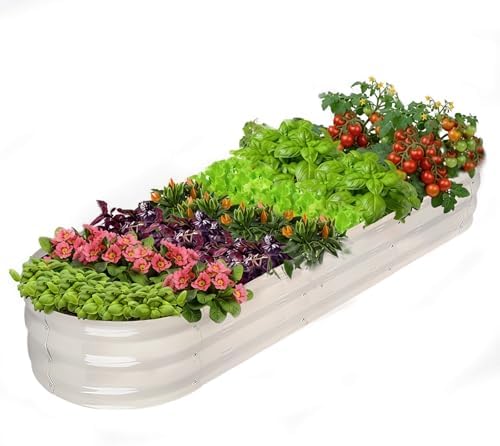 GADI 67-Inch Raised Garden Bed, Metal Planter Box for Vegetables and Flowers, Large Outdoor Gardening Kit, Easy DIY Assembly, Weather-Resistant & Rust-Proof by GADI