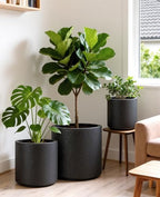 homenote 13.2/10.5/8.5 Inch Large Plastic Flower Pots with Drainage (3 Pcs) - Image 4