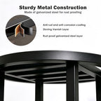 Metal Heavy Duty Plant Stand Indoor Outdoor,3-Pack(φ9+φ11+φ13) Plant Stands Riser,Wrought Iron Pedestal Holders for Large Pots,Outside Rust-Proof Black Flower Display Shelf for Patio - Image 4