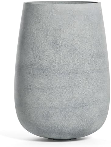Mondo High Tall Fiberglass Planter, Indoor/Outdoor by Cosapots
