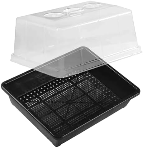 SUPVOX Seed Starter Tray Set with Dome, Plastic Germination Tray by SUPVOX