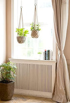 Dahey Macrame Plant Hanger Indoor and 4 Pcs Plant Propagation Stations for Indoor Plants Centerpiece Tabletop Home Office Garden Decor - Image 3