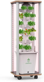 Hydroponic Tower Growing System, 30 Pods Vertical Indoor Garden by DPROOTS