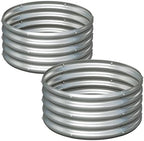 2PCS 2x2x1FT Galvanized Metal Raised Garden Bed,Outdoor Planter Box for Vegetables by Yortrek