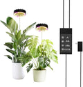 Height Adjustable Grow Light for Indoor Potted Plants, Full Spectrum Plant Light with Fan, Metal Pole Stake Growing Lamp, CRI 90+, 2/4/8/12H Timer, Ideal for Tall Plants & Succulents 2 Packs by Unknown