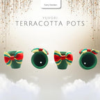 Mini Terracotta Pots – Small Clay Flower Pots for Succulents, Cactus, DIY Crafts, Fairy Garden, Miniatures, School Projects, Mini Planters - Set of 30 (Bow Accent, 1.2 Inch) - Image 3