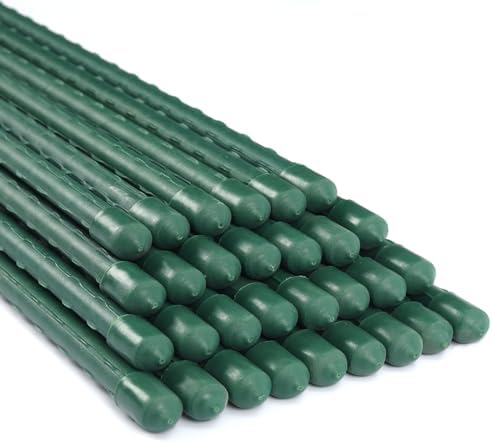 25 Pack 48 Inch Garden Stakes & Tomato Stakes for Climbing Plants by TINGYUAN