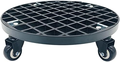 Plant Caddy with Wheels Heavy Duty,440Lb Capacity, Rolling Plant Stand, Planter Caddies Round Large Flower Pot Mover Plant Dolly Holder Planter Trolley Casters,Black-25cm/10in by Unknown