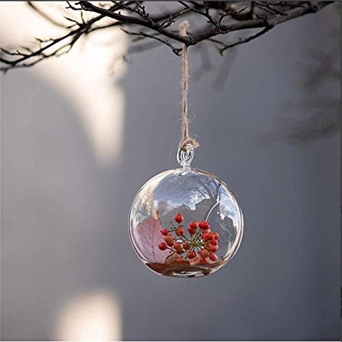 12 Pcs Hanging Glass Orbs Hanging Glass Globe Terrariums Without 2 Side Hole for Candle Holder, TeaLight Holder Candlestick for Wedding Decor - Image 3